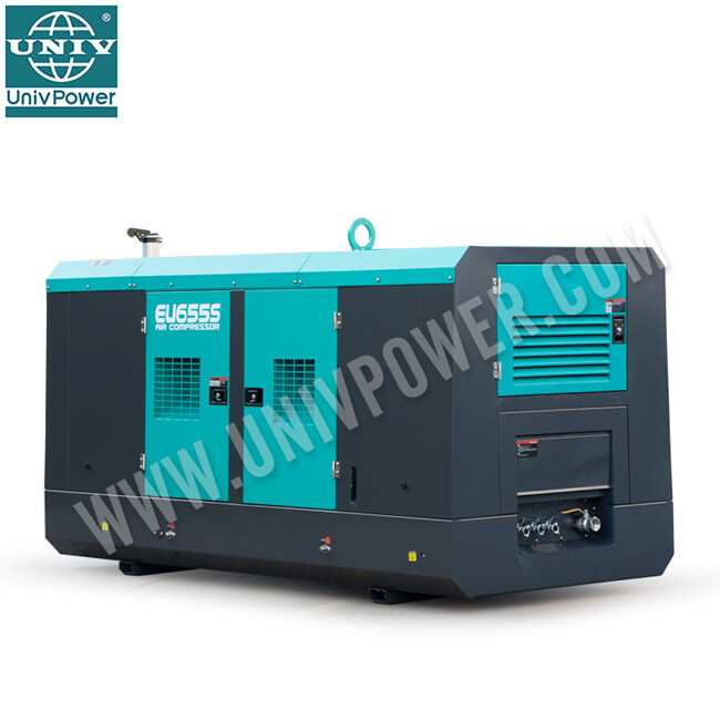 Compresor de aire de tornillo móvil diesel portátil industrial general 530CFM